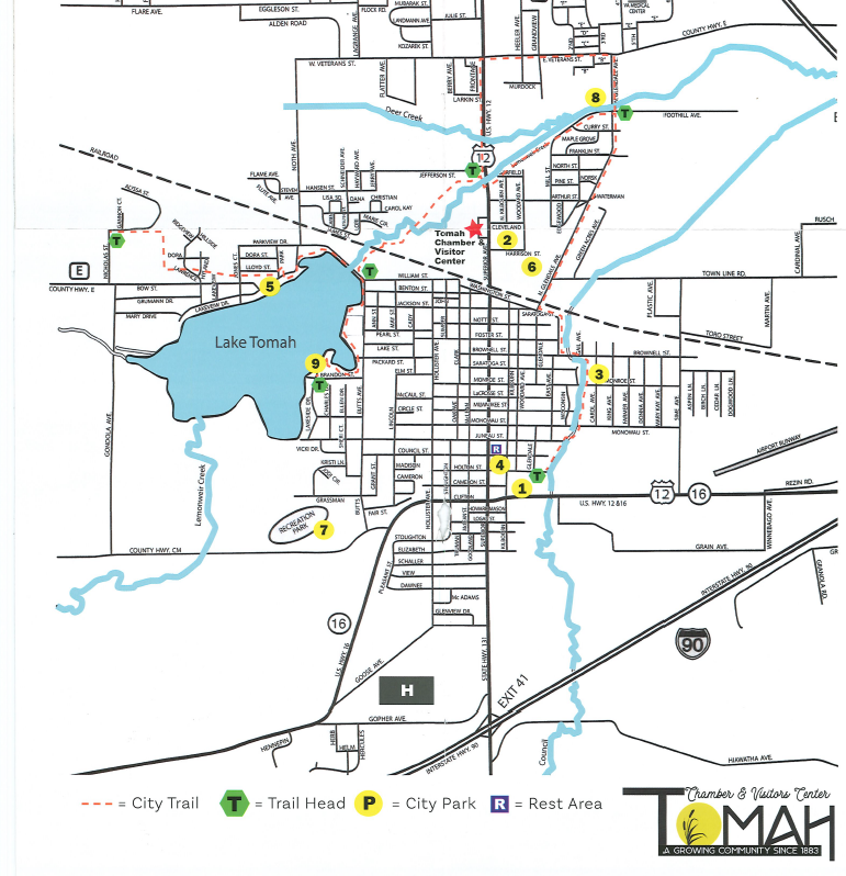 23 Tomah Water And Sewer CaissieKshitij   Walking Trail Map 